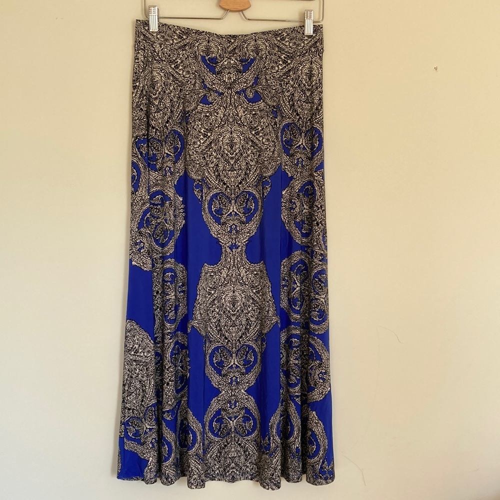 Skirt blue patterned inc international concepts